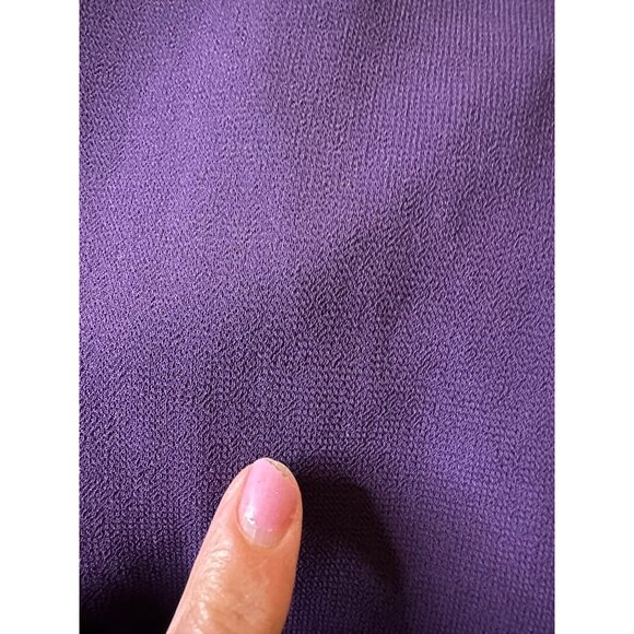 Coldwater Creek Purple Embroidered Beaded Popover Semi-Formal Party Dress 16p - Picture 7 of 16